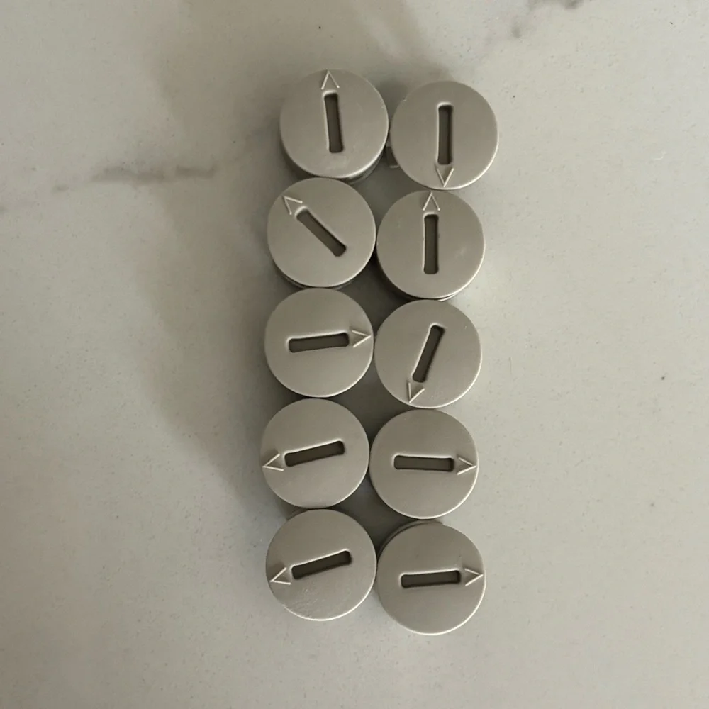10 IKEA 120076 Plastic Cam Lock Nuts Tan HEMNES Furniture